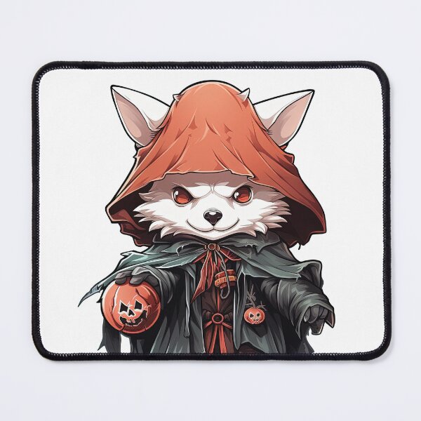Item preview, Scary Red fox in horror outfit - Halloween Special designed and sold by Sidewayanimals.