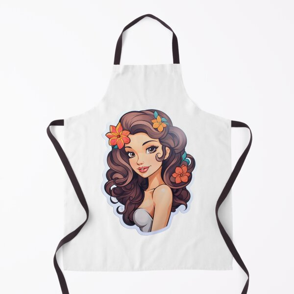 Item preview, Beautiful cartoon woman with flowers in her hair designed and sold by ZappyP.