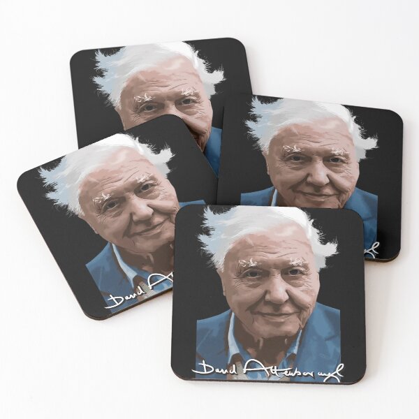 Item preview, david tv attenborough signed portrait designed and sold by FineMatthijs90.