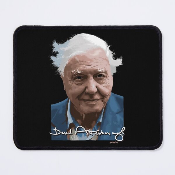 Item preview, david tv attenborough signed portrait designed and sold by FineMatthijs90.