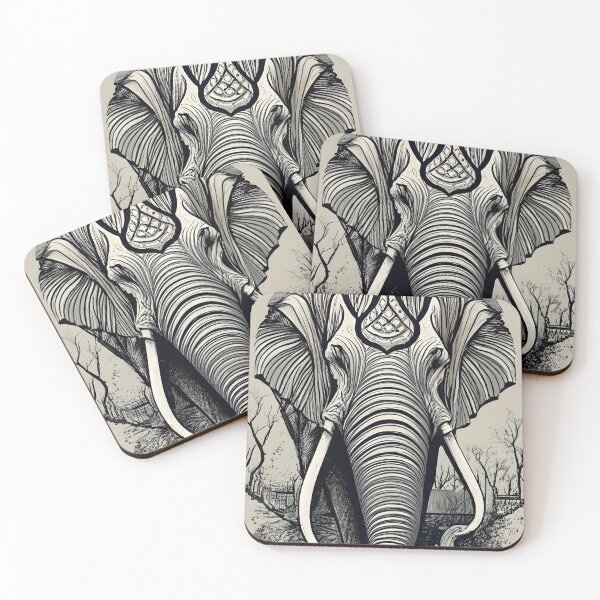 Item preview, Abstract Elephant Art designed and sold by CraftMiller.