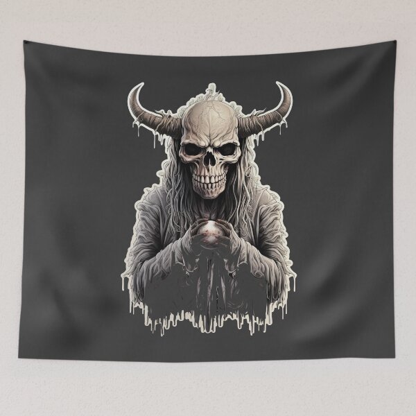 Item preview, Scary Wildebeest in horror outfit - Halloween Special designed and sold by Sidewayanimals.