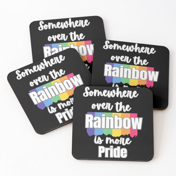 Item preview, Somewhere over the rainbow is more pride White on black designed and sold by Fr0mtheMachine.