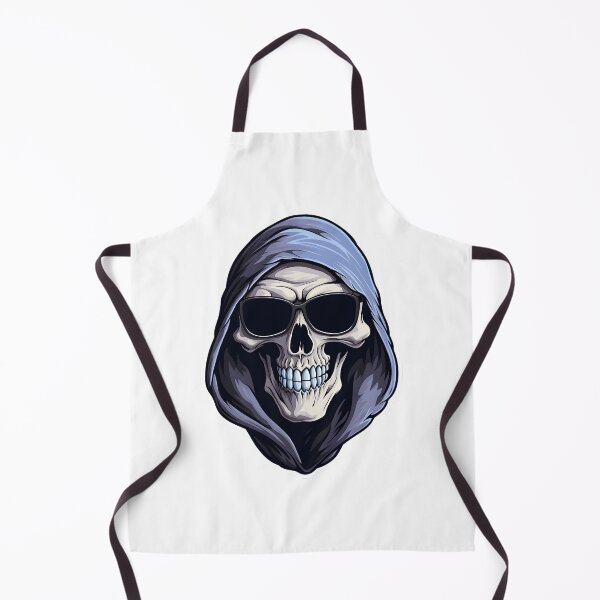 Item preview, Cartoon Blue Hooded Grim Reaper wearing sunglasses designed and sold by ZappyP.
