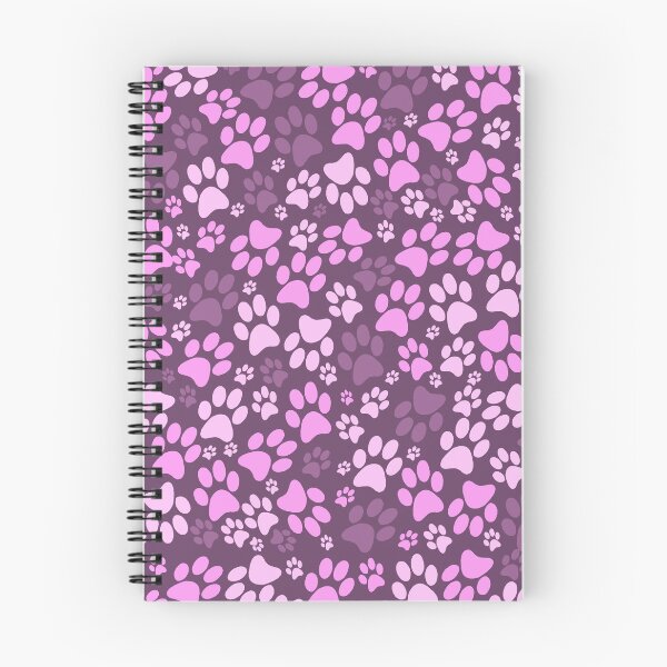 Item preview, dog footprints pink  designed and sold by ZiphGames.