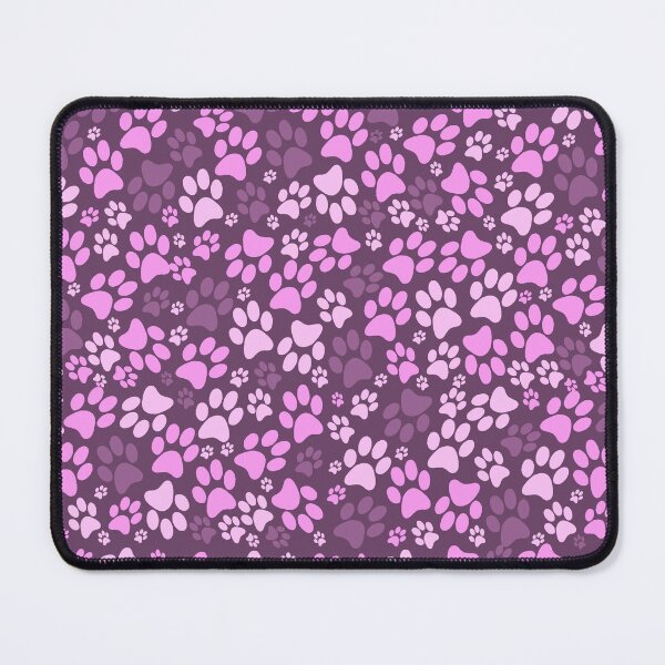 Item preview, dog footprints pink  designed and sold by ZiphGames.