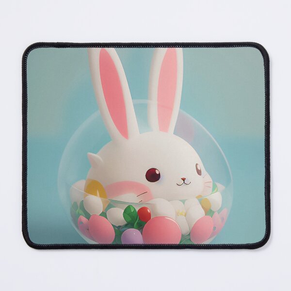 Item preview, Dome Rabbit In Glass Bowl designed and sold by Pastelous.