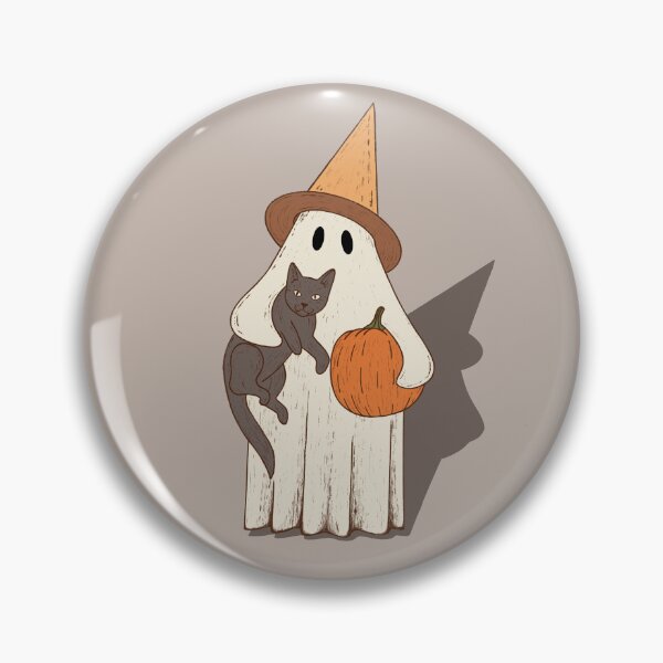 Item preview, Vintage Ghost with Cat Halloween Graphic designed and sold by gogo-jr.