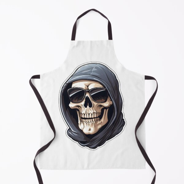 Item preview, Cartoon Grey Hooded Grim Reaper wearing sunglasses designed and sold by ZappyP.
