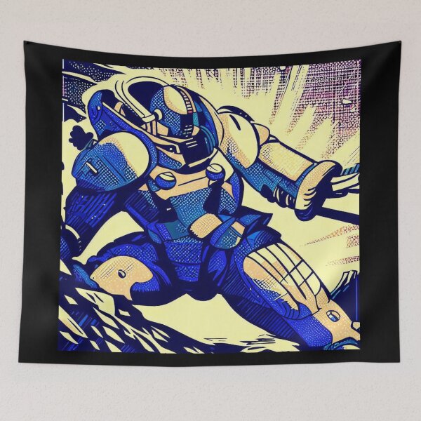 Item preview, SF - Anime Hero Woodcut 4 designed and sold by CrankyOldDude.