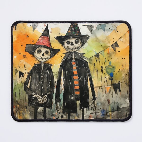 Item preview, Two friends skeletons in halloween style designed and sold by Andrey Tarakanov.
