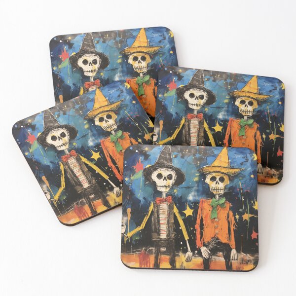 Artikelvorschau, Two friends skeletons in halloween style entworfen und verkauft von Andrey Tarakanov.
