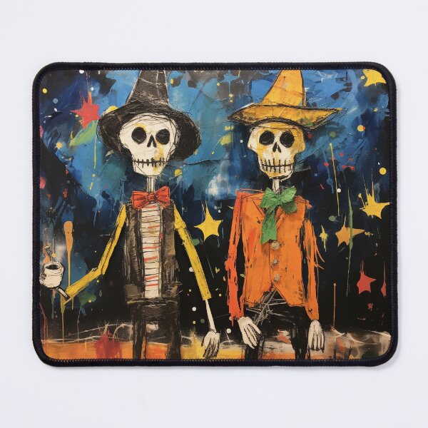 Item preview, Two friends skeletons in halloween style designed and sold by Andrey Tarakanov.