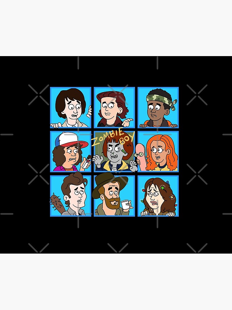 Thumbnail 2 of 2, Duvet Cover, Stranger Things: Zombie Boy | The Strange Bunch designed and sold by thelasttype.