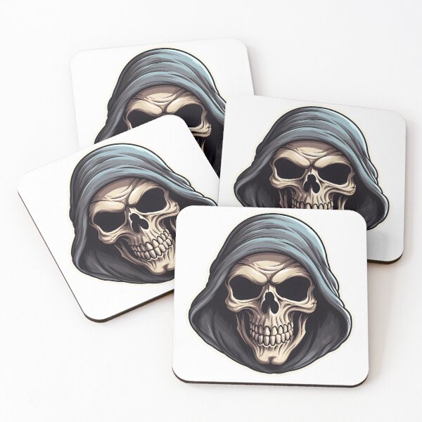 Item preview, Copy of Cartoon Grey Blue Hooded Grim Reaper wearing sunglasses designed and sold by ZappyP.
