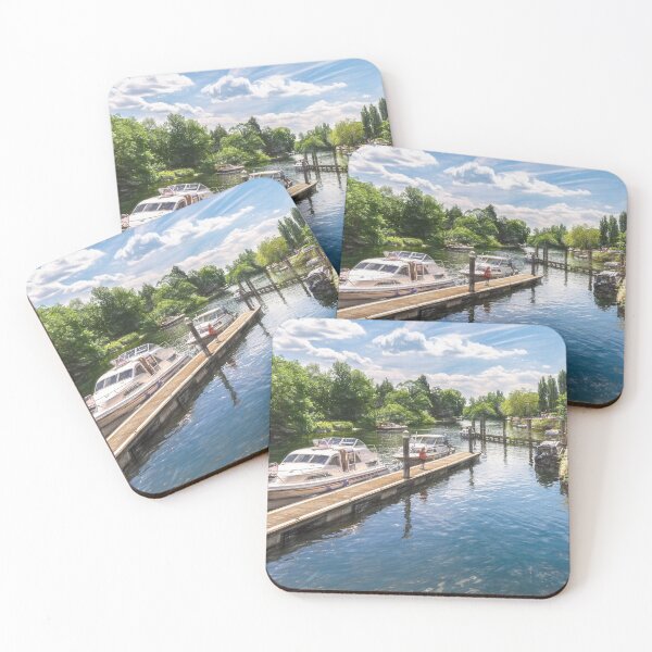 Item preview, Moored Boats at Ray Mill Island designed and sold by IanWL.