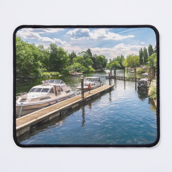 Item preview, Moored Boats at Ray Mill Island designed and sold by IanWL.