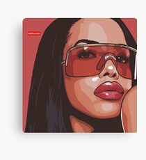 Aaliyah Artwork Canvas Print