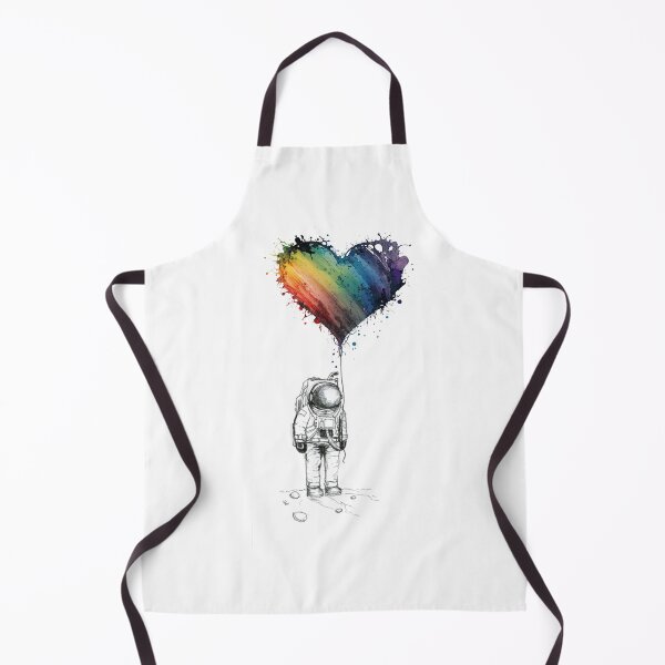 Item preview, Astronaut with Heart Balloon designed and sold by FineDesignARCH.