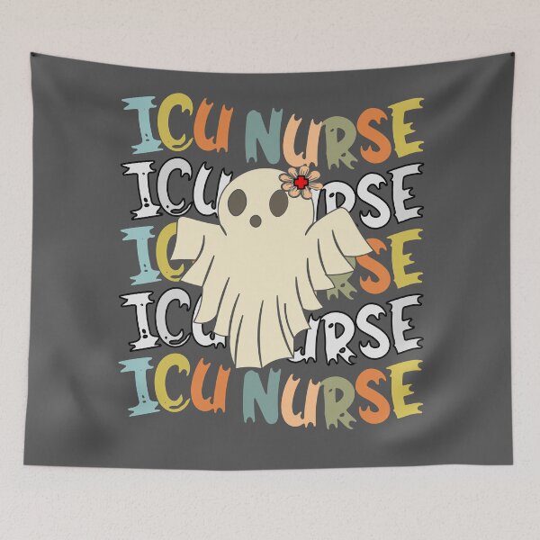 Item preview, ICU nurse groovy halloween designed and sold by Colorfulman.