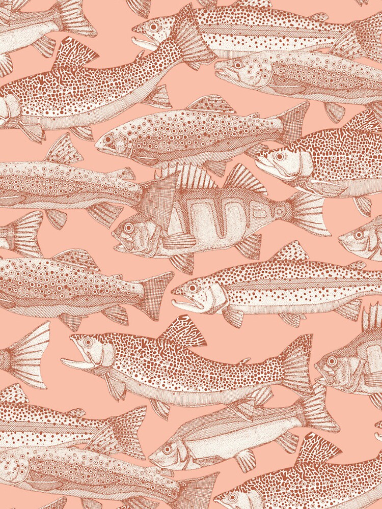 Thumbnail 4 of 4, iPhone Case, lake fish NZ russet blossom designed and sold by scrummy.