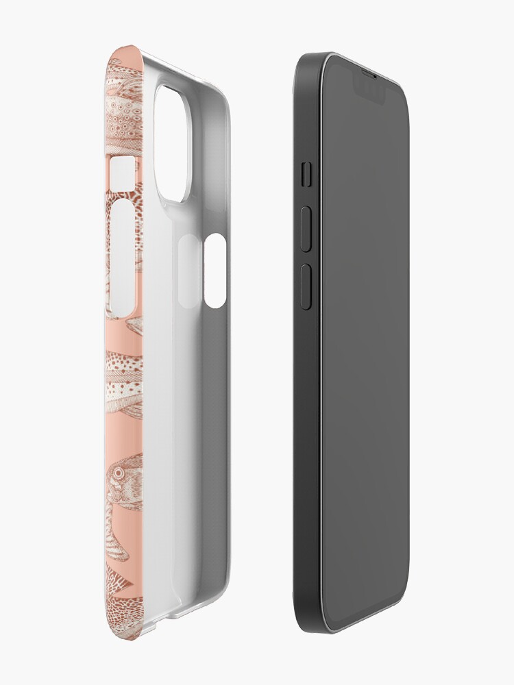 Thumbnail 2 of 4, iPhone Case, lake fish NZ russet blossom designed and sold by scrummy.
