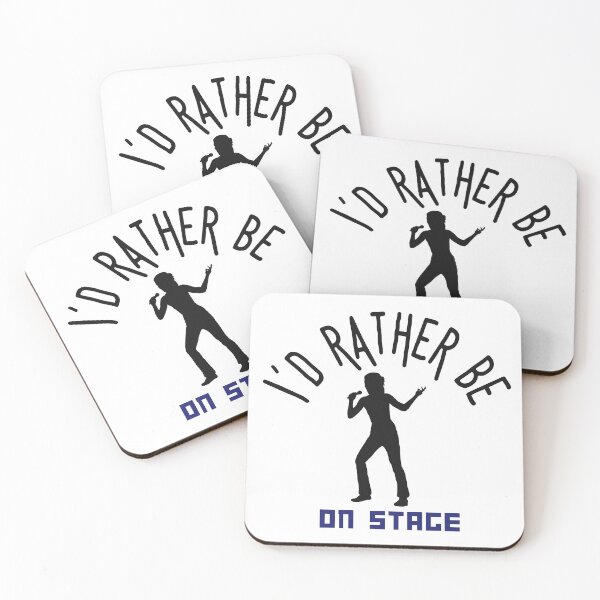 Item preview, I´d rather be on music stage, singer. Black text and image. Gifts & Merchandise. designed and sold by LindaLG.