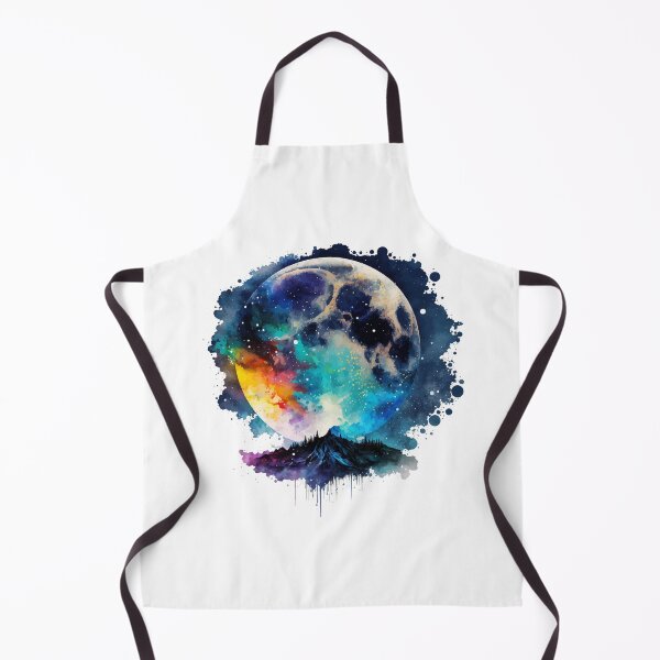 Item preview, Full Moon Mountain Silhouette in Watercolor designed and sold by StephanieWard.