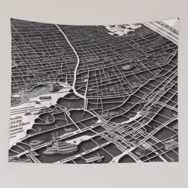 Item preview, Full-on view of the map designed and sold by M-Y-A-R-T-.
