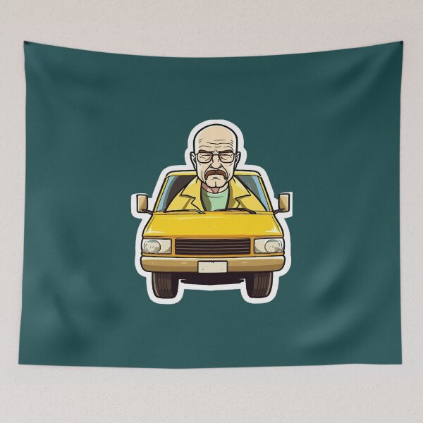 Item preview, Breaking Bad Walter White in Funny Cartoon Car Sticker designed and sold by PariniMoni.