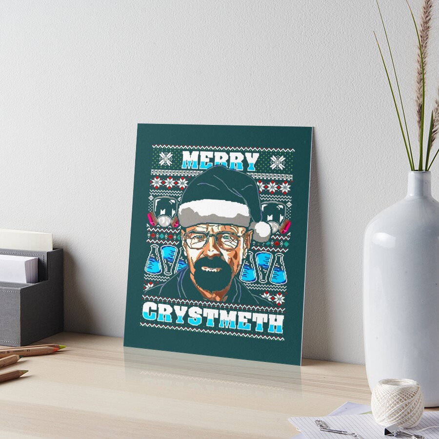 Breaking Bad Christmas Ugly Art Board Print for Sale by