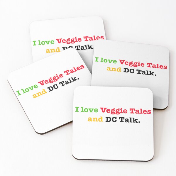 Item preview, I love Veggie Tales and DC Talk designed and sold by LizHumorComics.