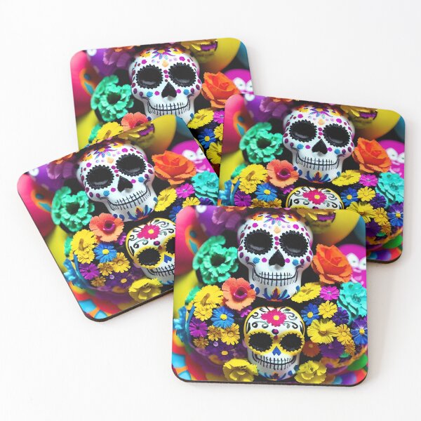 Item preview, Dia de los Muertos: Floral Skulls designed and sold by ThreadsByCampion.
