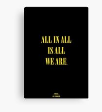 Nirvana - All Apologies Canvas Print