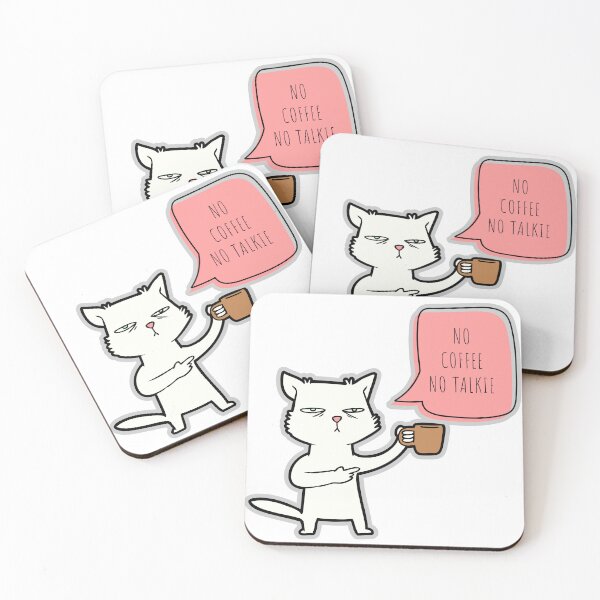 Item preview, No Coffee No Talkie designed and sold by sassandsun.