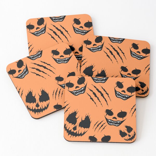 Item preview, Creepy faces orange designed and sold by creativemintart.