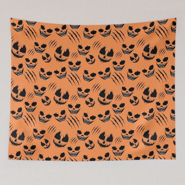 Item preview, Creepy faces orange designed and sold by creativemintart.