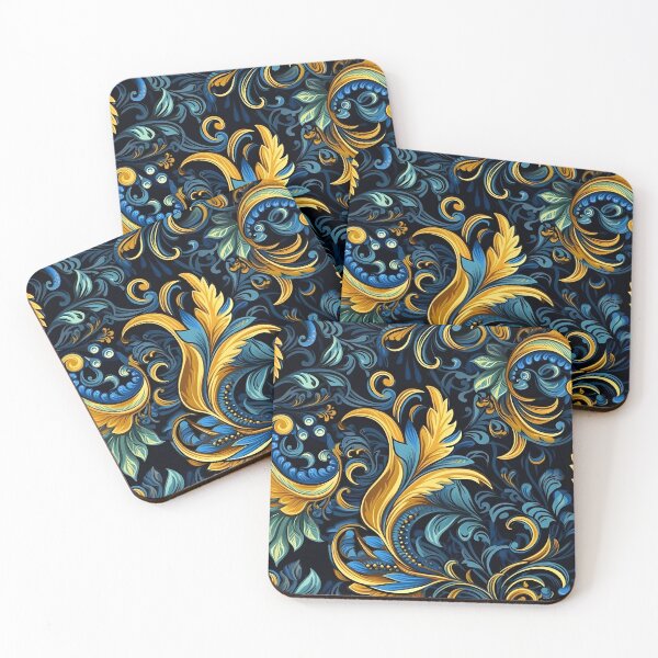 Artikelvorschau, Gelbes und blaues künstlerisches Design entworfen und verkauft von Trendy-Artistry.