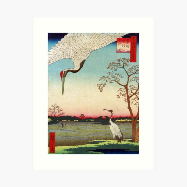 Tableau ARTTOR Impression Sur Toile - Grues Du Japon - 100x70 Cm