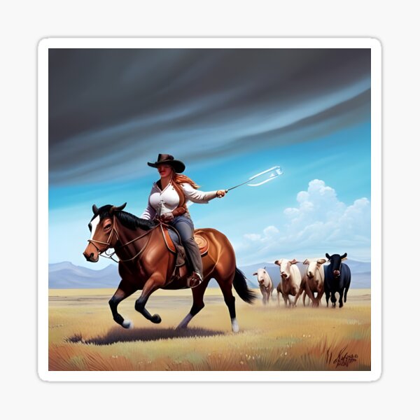 The Cattle Drive of Abrya Sticker