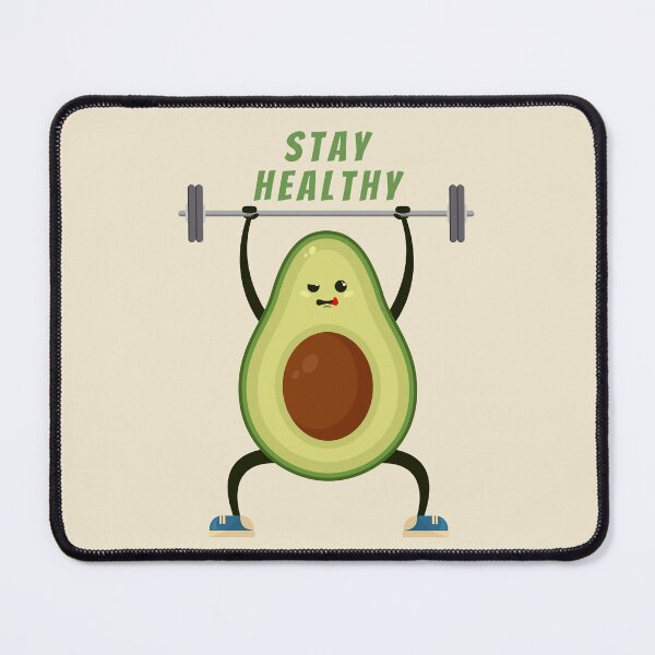 Item preview, Kawaii avocado training in the gym designed and sold by rdxart.