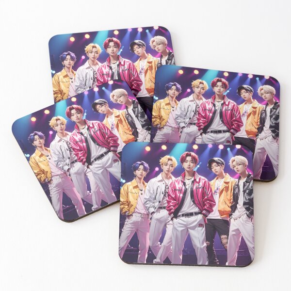 Item preview, K-Pop Boy Band - On Stage - Anime Style designed and sold by Seneku-Design.