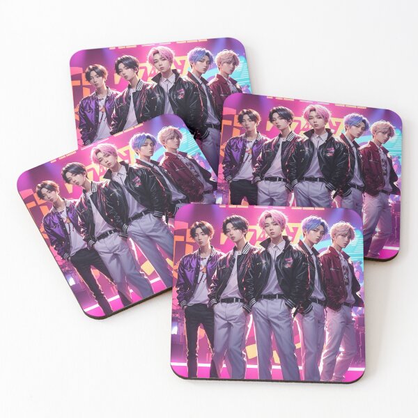 Item preview, K-Pop Boy Band - On Stage - Anime Style designed and sold by Seneku-Design.