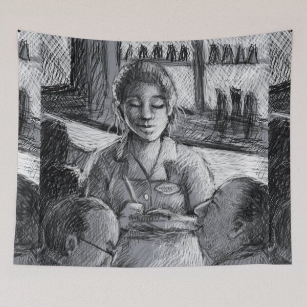 Item preview, Diner Dialogue designed and sold by TheArtCave.