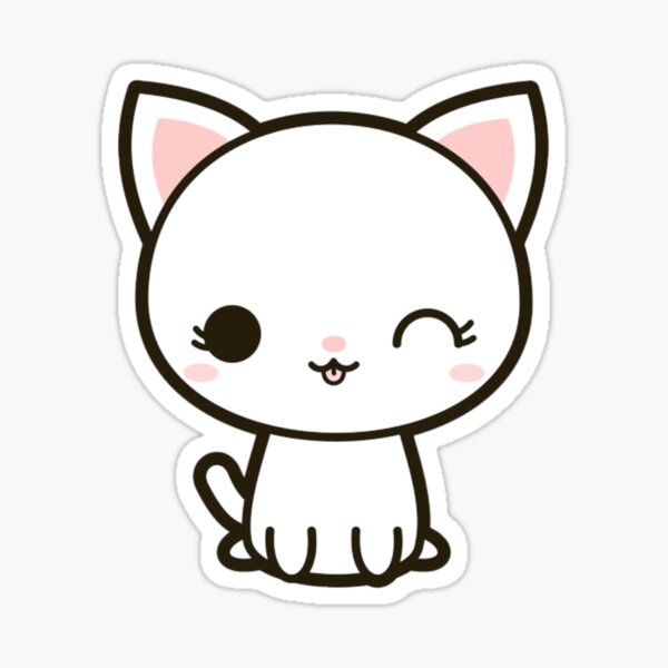 Cute cat' Sticker