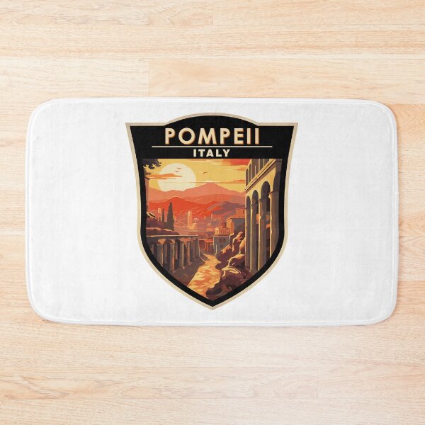 Item preview, Pompeii Campania Italy Travel Art Badge designed and sold by KrisSidDesigns.