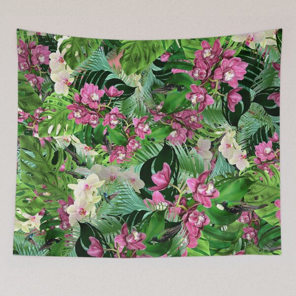 Item preview, Tropical forest and orchids designed and sold by OkopipiDesign.