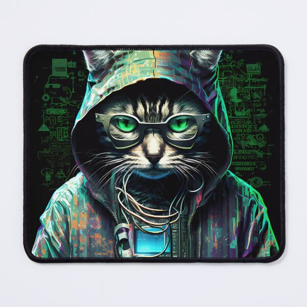 Item preview, “Hacker Meowtrice: The Feline Revolution” designed and sold by Art-Vortex-fr.