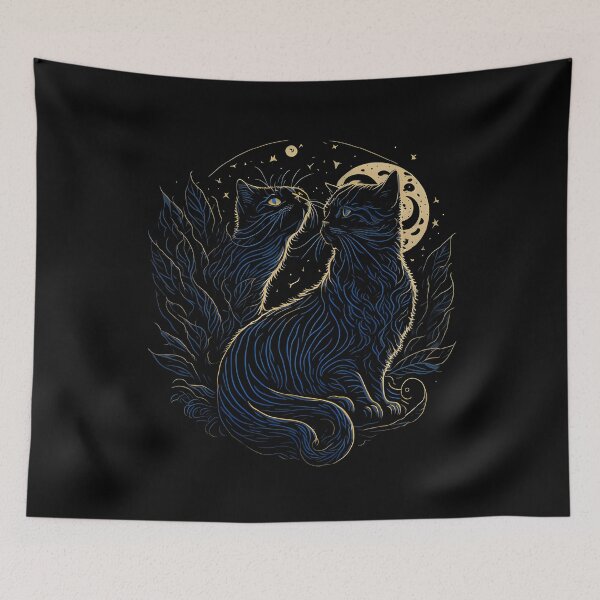 Item preview, Couple cat in the moon No background .Transparent designed and sold by ratchawoot.