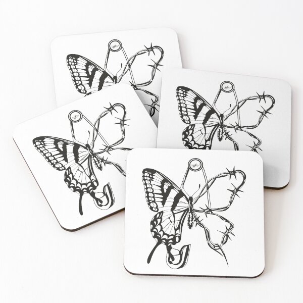 Item preview, Butterfly with barbed wire - @Marte  designed and sold by lartedimarte.